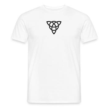 triquetra - Men's T-Shirt - white - Front - AI Model Male 178 dark (178cm)