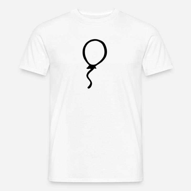 Luftballon - Männer T-Shirt - Weiß
