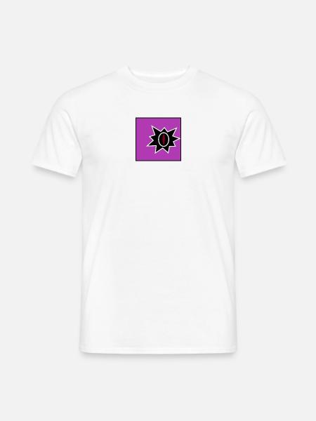 purple square with hole - Männer T-Shirt - Weiß