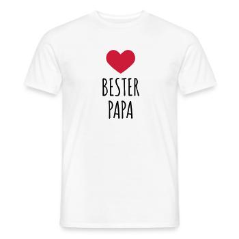 Bester Papa (dh) - Männer T-Shirt - Weiß - Vorne - AI Model Male 178 dark (178cm)