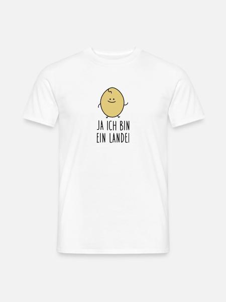 Ein Landei - Männer T-Shirt - Weiß