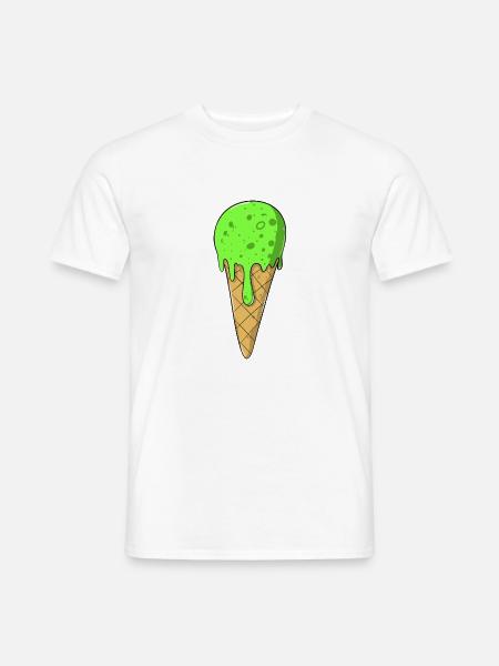 Eis | Grünes Eis Eiscreme | IceCream - Männer T-Shirt - Weiß