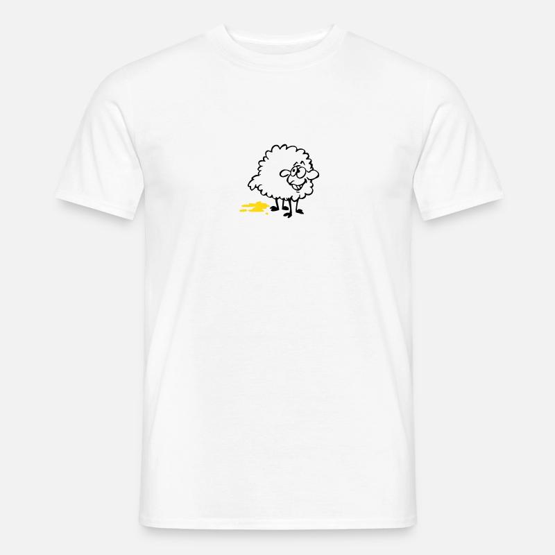 Piss Schaf - Männer T-Shirt - Weiß