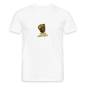 Ghana Ghanaian Flag Woman Princess I Gift - Men's T-Shirt - white - Front - AI Model Male 178 dark (178cm)