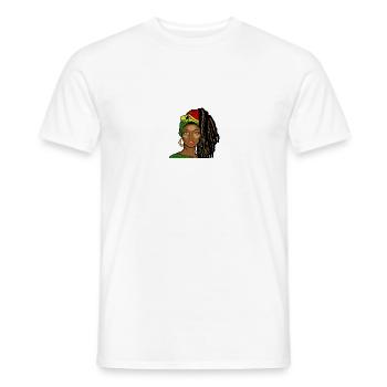 Ghana Ghanaian Flag Woman Princess I Gift - Men's T-Shirt - white - Front - AI Model Male 178 dark (178cm)