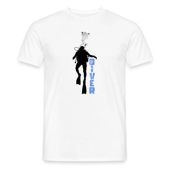 Diver Scuba Diver Diving Diving - Men's T-Shirt - white - Front - AI Model Male 178 dark (178cm)