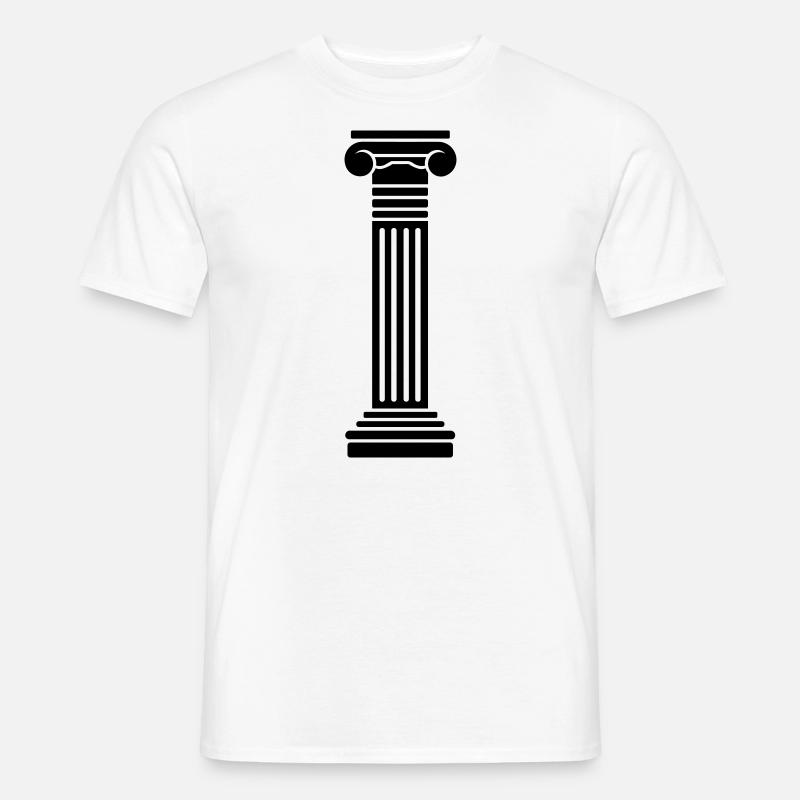 Griechische Säule - Männer T-Shirt - Weiß