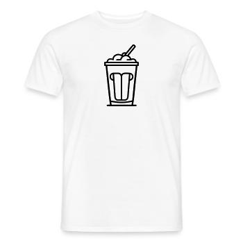 Milchshake - Männer T-Shirt - Weiß - Vorne - AI Model Male 178 dark (178cm)