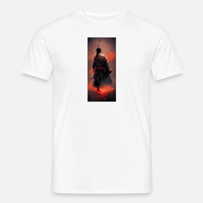 Ayleed Samurai - Männer T-Shirt - Weiß