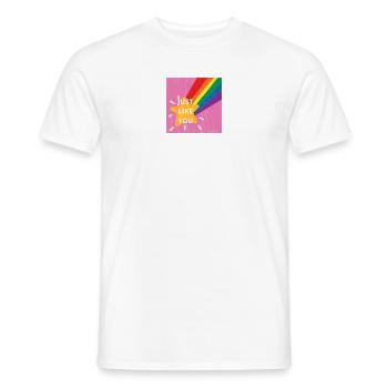 Just like you - T-shirt homme - blanc - Devant - AI Model Male 178 dark (178cm)