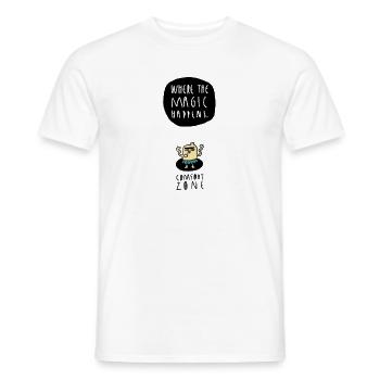 Comfort Zone - Motivation - Männer T-Shirt - Weiß - Vorne - AI Model Male 178 dark (178cm)