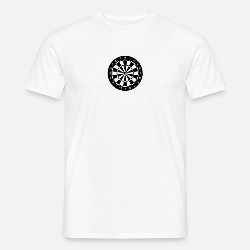dartboard_1fb - Männer T-Shirt - Weiß