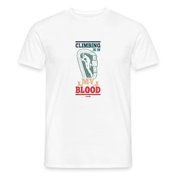 Klettern Berg Alpen Natur Klettersport Geschenk - Männer T-Shirt - Weiß - Vorne - AI Model Male 178 dark (178cm)