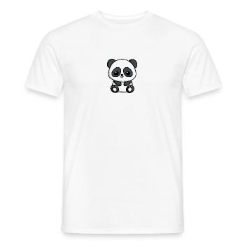 Süßer Chibi-Panda | Niedliches Panda-Design - Männer T-Shirt - Weiß - Vorne - AI Model Male 178 dark (178cm)