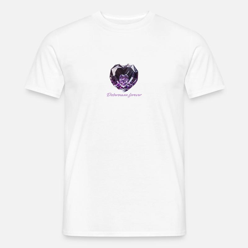 dobermann forever - Männer T-Shirt - Weiß
