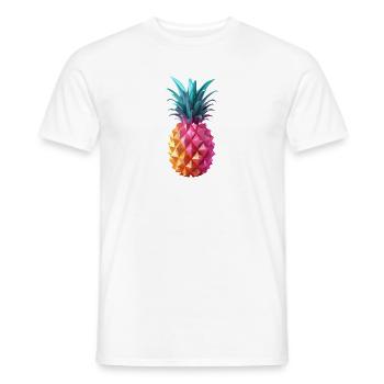 Pineapple - Men's T-Shirt - white - Front - AI Model Male 178 dark (178cm)