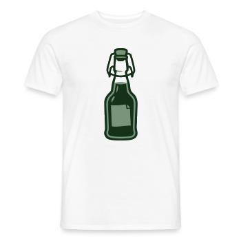Ingwer Buegelflasche Saft Icon - Männer T-Shirt - Weiß - Vorne - AI Model Male 178 dark (178cm)