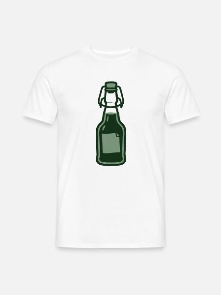 Ingwer Buegelflasche Saft Icon - Männer T-Shirt - Weiß