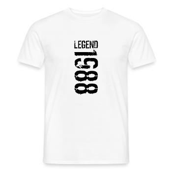 Legend 1988 black - Männer T-Shirt - Weiß - Vorne - AI Model Male 178 dark (178cm)