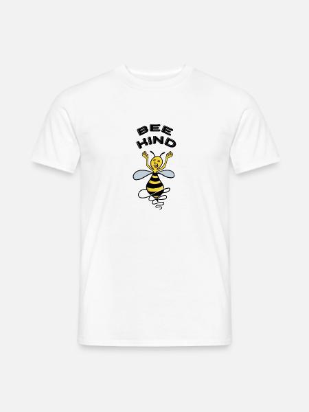 Bee-Kind - Männer T-Shirt - Weiß