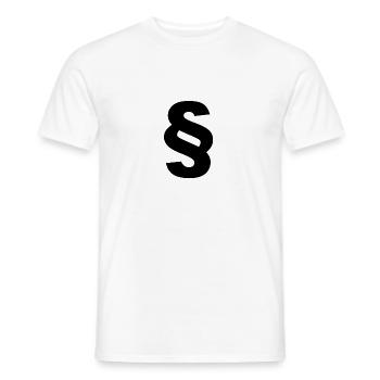 Justice Domains - Männer T-Shirt - Weiß - Vorne - AI Model Male 178 dark (178cm)
