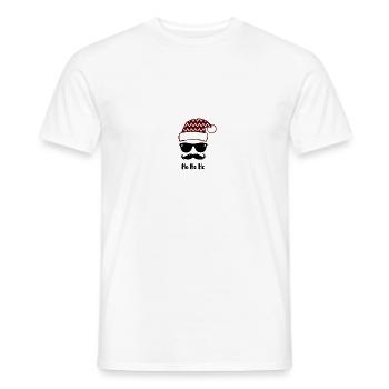 Santa Hipster - Männer T-Shirt - Weiß - Vorne - AI Model Male 178 dark (178cm)