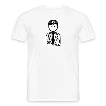 Docteur - T-shirt homme - blanc - Devant - AI Model Male 178 dark (178cm)