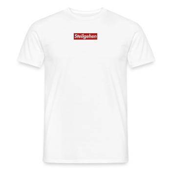 Steilgehen - Männer T-Shirt - Weiß - Vorne - AI Model Male 178 dark (178cm)