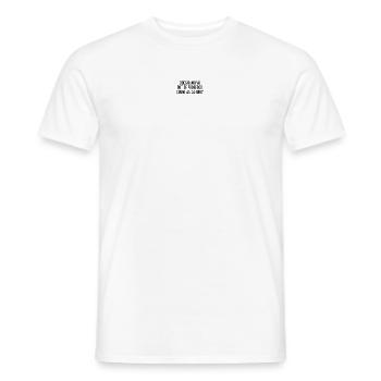 Rolig Prosecco Wine Anti Workout Exercise Gym - T-shirt herr - vit - Fram - AI Model Male 178 dark (178cm)