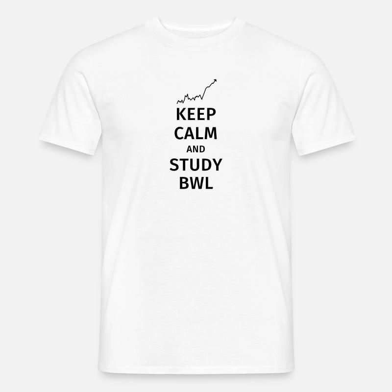 keep calm and study bwl - Männer T-Shirt - undefined