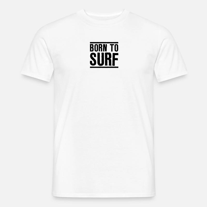 su07 born to surf - Männer T-Shirt - Weiß