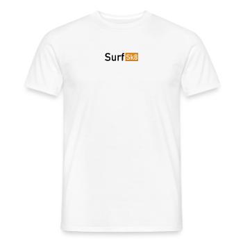 Surf Sk8 Hub Design - Männer T-Shirt - Weiß - Vorne - AI Model Male 178 dark (178cm)