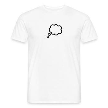 Speech bubble - Men's T-Shirt - white - Front - AI Model Male 178 dark (178cm)