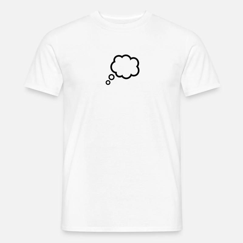 Sprechblase - Männer T-Shirt - Weiß