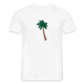 Illustration Palm - T-shirt homme - blanc - Devant - AI Model Male 178 dark (178cm)