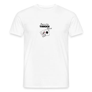Tarock Offizielles Shirt - Männer T-Shirt - Weiß - Vorne - AI Model Male 178 dark (178cm)