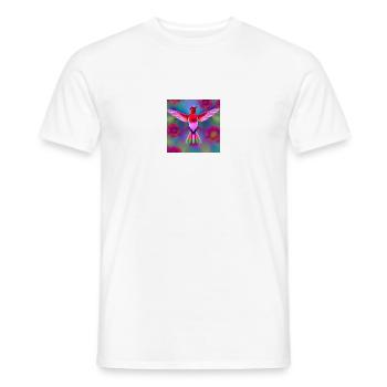 Colibri 02 - T-shirt homme - blanc - Devant - AI Model Male 178 dark (178cm)