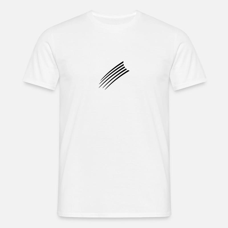 Cool Lines Pattern - Männer T-Shirt - Weiß