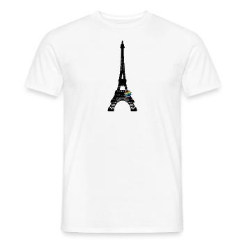 Ladybug Eiffeltower - Männer T-Shirt - Weiß - Vorne - AI Model Male 178 dark (178cm)