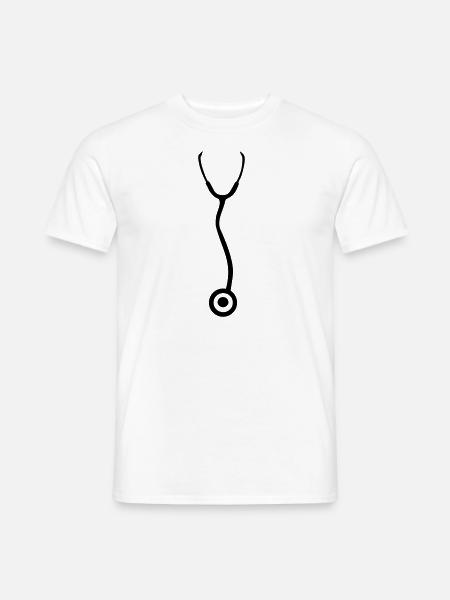 Stethoscope - Doctor - Men's T-Shirt - white