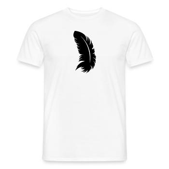 Feather - Men's T-Shirt - white - Front - AI Model Male 178 dark (178cm)