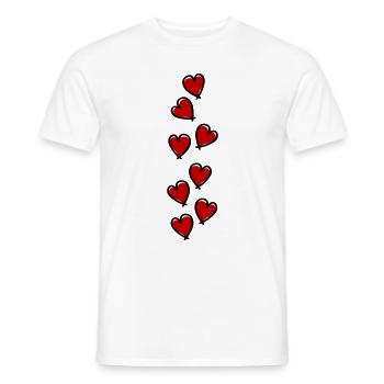 Herzen Love Symbol - Männer T-Shirt - Weiß - Vorne - AI Model Male 178 dark (178cm)