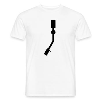 Platine aiguille - T-shirt homme - blanc - Devant - AI Model Male 178 dark (178cm)