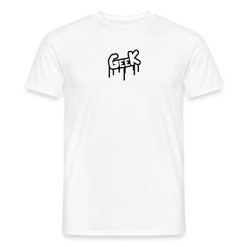 geek_graffiti - Männer T-Shirt - Weiß - Vorne - AI Model Male 178 dark (178cm)