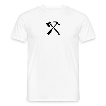 Tools - Men's T-Shirt - white - Front - AI Model Male 178 dark (178cm)