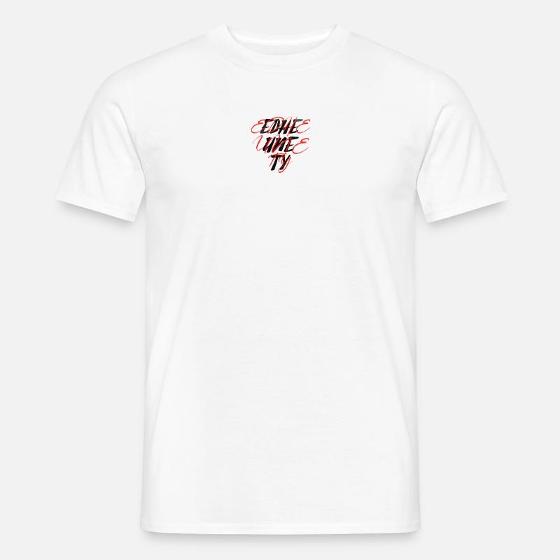 EDHE UNE TY - Männer T-Shirt - Weiß