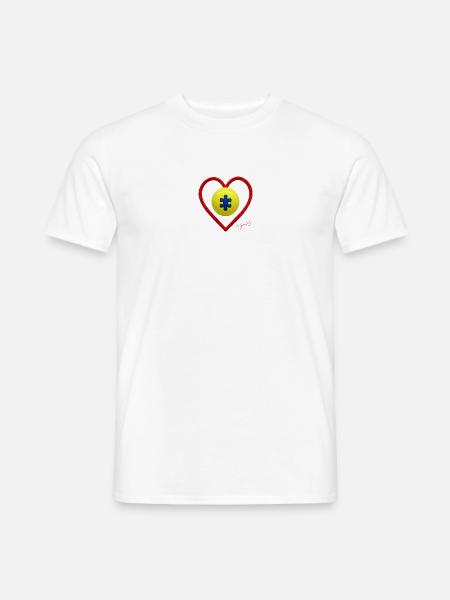 Autismus-Tennis - Männer T-Shirt - Weiß