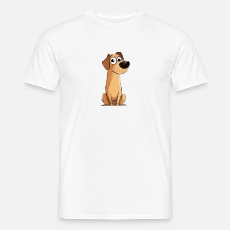 Hund Hunde Geschenk - Männer T-Shirt - Weiß