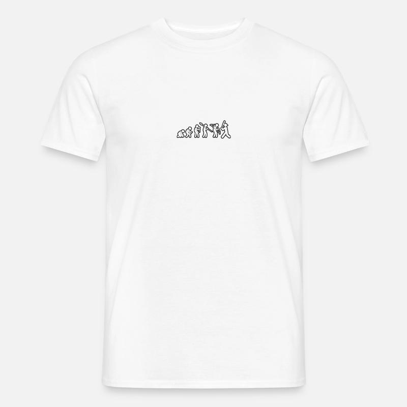 Evolution Baseball White Grunge - Men’s T-shirt - white