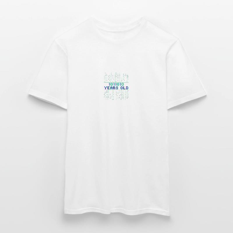 90e anniversaire 90 ans codeur de code binaire T-shirt homme
